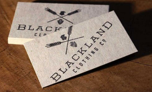 Blackland服裝品牌名片設(shè)計